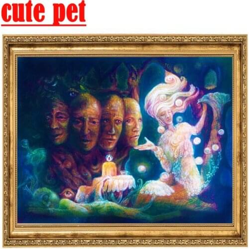 Diamond embroidery Abstract fantasy woman DIY Diamond Painting Living room fresco round squaredrill Mosaic cross stitch Decor