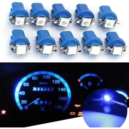 Car Led Instrument Lights 12/24V B8.3D 5050 1smd LED Make Strobe Lamp Car Dashboard Warming Indicator Wedge Light Bulb