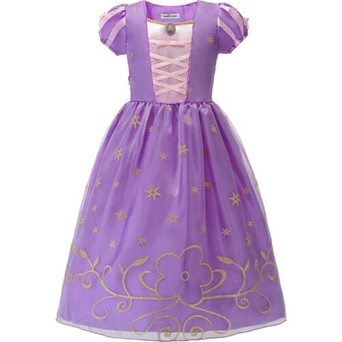 Snow White Princess Dresses for Girls Carnival Sleeping Beauty Belle Costume Child Halloween Party Clothing Fancy Cosplay Outfit