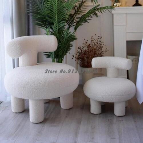 Baby Child Cute Sofa Toddler Reading Corner Seat Creative Adult Kids Lamb Hair Sofa Chair