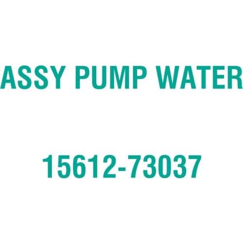 For Kubota 15612-73037 ASSY PUMP WATER