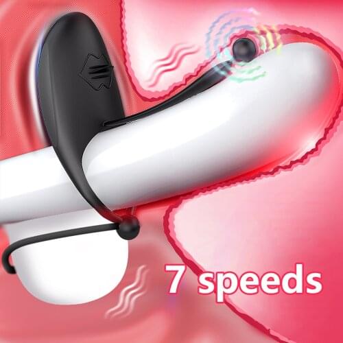 Double Penetration Vibrators Penis Strapon Dildo Vibrator Sex Toys For Women Man Strap On Penis Anal Beads Plug Adult Massager