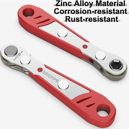 Two-ways Right Angle Ratchet Screwdriver Zinc Alloy Multifunctional Flat-blade Screwdriver Head Socket Set Home DIY Hand Tool