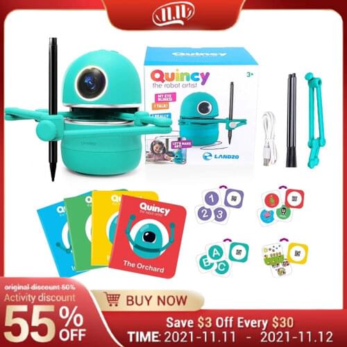 Magic Q Pictures Drawing Robot Toys Educational Toys for Kids,Students Learning Draw Tools Robot Puzzle Toys English Version