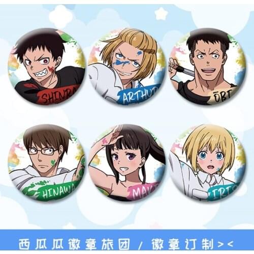 Anime Enn Enn No Shouboutai Fire Force 58 mm anime badge pin Brooch Icons