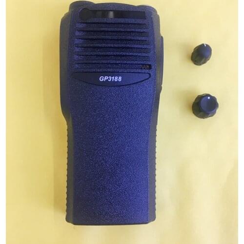 The front case housing shell for motorola gp3188 walkie talkie with volume channel knobs