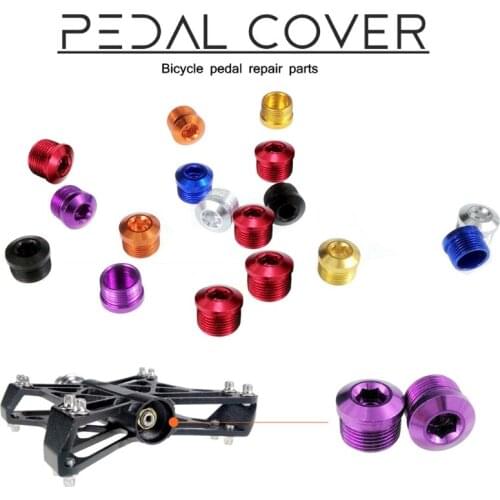 CNC Bicycle Pedal Cover Bike Pedal Repair Parts Aluminum Alloy Rust-proof Cycling Bearing Pedal Cover
