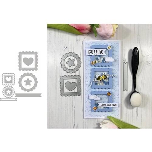 Metal cutting dies Small Scalloped Frame Banner Dies cut die mold Scrapbooking cards making paper craft knife mould 2020 new