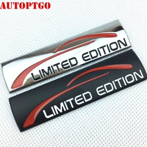 Metal Car Moto Letter Limited Edition Emblem Logo Badge Decal Sticker For Jeep Bmw Honda Suzuki Yamaha Kawasaki Halley