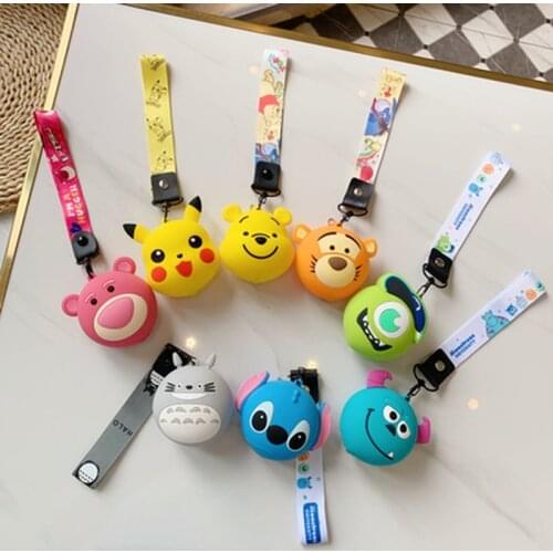 Cute Cartoon Coin Purse Girls Kawaii Small Wallet Women Silica Gel Headphone Storage Bag For Airpods Case Portable Mini Handbag
