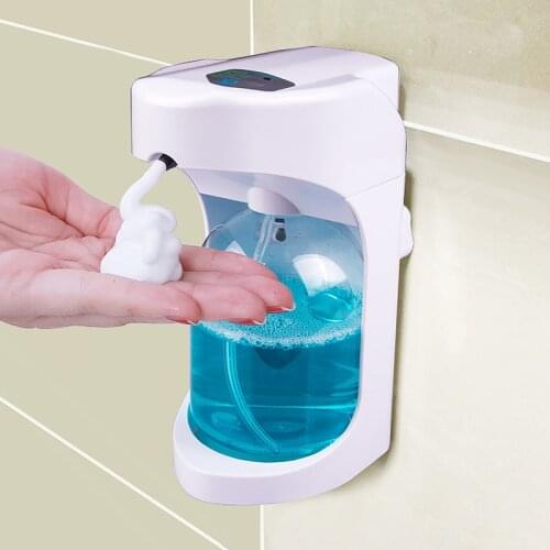 500ml Foam Soap Dispenser Wall-mounted Soap Dispenser Intelligent Induction Non-contact Bathroom Kitchen Automatic Foam Machine