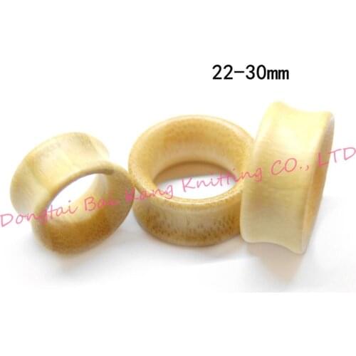 Newest Style Wood Ear Plugs Large Lauge Flesh Tunnel Natural Bamboo Jewelry Smooth Wooden Ear Stretching Kit Plugs