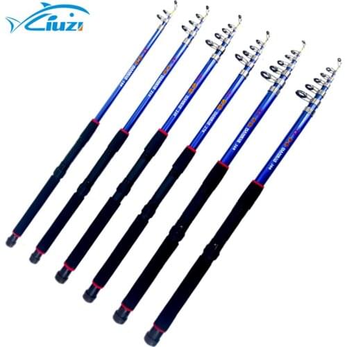 New product saltwater blue color glass telescopic fishing rod