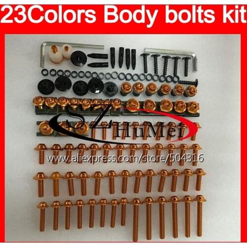Fairing bolts full screw kit For HONDA VTR1000 2000 2001 2002 2003 04 2005 2006 RC51 SP1 P2 VTR 1000 Windscreen bolt screws Nuts