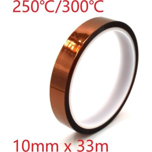 10mm x 33m Polyimide Adhesive Tape BGA PCB 3D Printing Board Protection High Temperature Heat Resistant Electronic Insulation