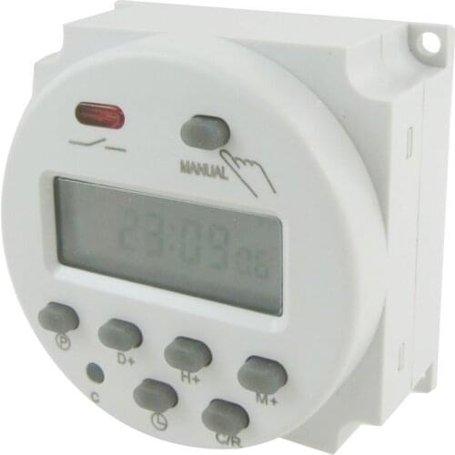 DC 12V Digital LCD Power Programmable Timer Time Switch Relay 16A Amps
