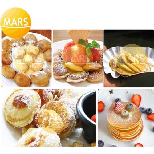 Commercial Poffertjes Pan Grill Dutch Pancake Maker Machine Non-stick Waffle Iron Plates