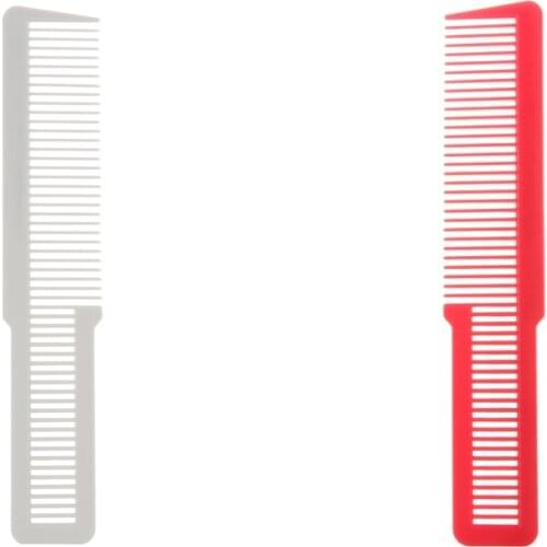 2 Pieces Barber Comb Flat Top Clipper Combs Hair Cutting for Clipper-cuts