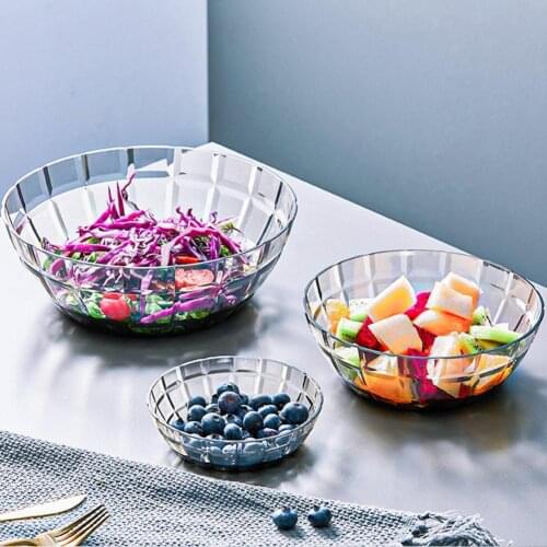 Salad Bowl Eco-friendly Large Capacity Plastic Snack Serving Salad Bowl for Home