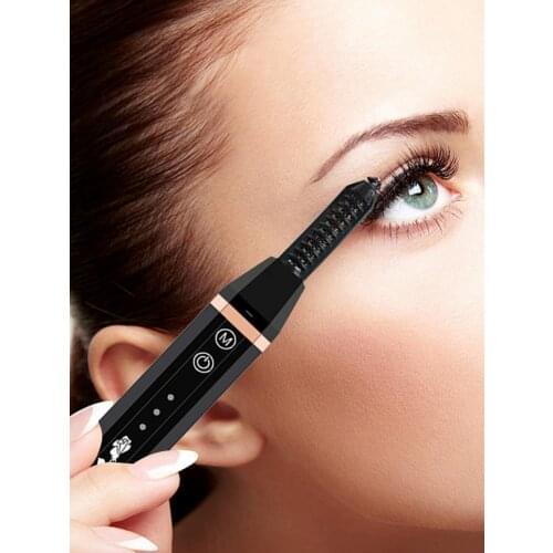 Mini Electric Heated Eyelash Curler Heated Eyelashes Makeup Eye Lashes USB Rechargeable Applicator Long Lasting Beauty Makeup