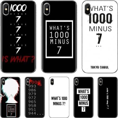 Silicone Case Cover For Huawei Honor 6 6A 7 7X 7A 7C 8 8C 8X 9 9X 10 10i 20 Lite Play Pro Whats 1000 Minus 7 tokyo ghoul Quote