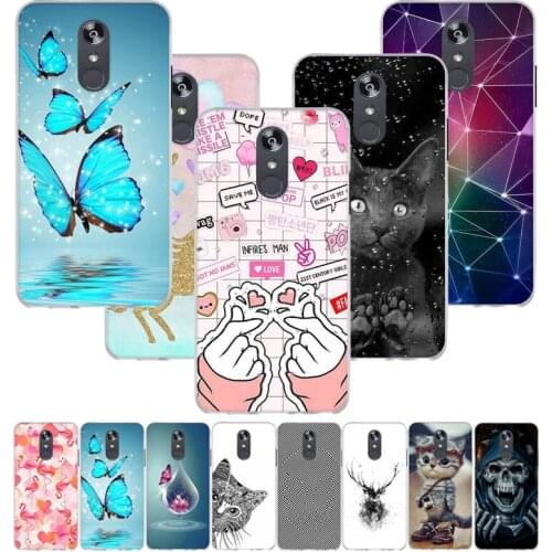 Silicone Painted Cases For LG Q Stylus Case For LG Q Stylo 4 LG Q8 2018 Cases Back Covers Fundas Coque for LG Stylo 4 Plus Case