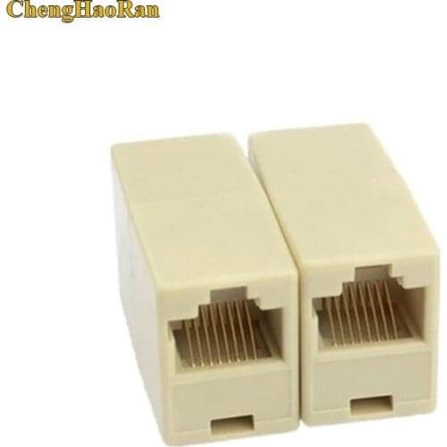 10pcs Network Ethernet Dual Straight Head Lan Cable Joiner Coupler RJ45 CAT 5 5E 6 6a Extender Plug Network Cable Connectors