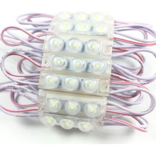 Ultrasonic seal ABS injection LED module IP68 LED light module for sign DC12V 1.5W SMD 2835 3 led IP67 40mm*10mm*7mm