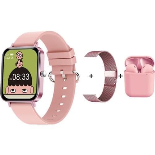 Smart Watch Men Women Knob Rotation Smartwatch Weather Forecast Female Health Reminder Fitness Tracker VS GTS 2 P8 Plus Y20