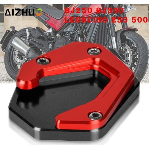Motorcycle Kickstand Foot Side Stand Extension Support Plate FOR BENELLI Leoncino 250 500 BJ250 BJ300 BJ302 BN250 BN300 BN302