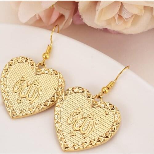 Gold muslim Earrings For Women Party jewelry Trendy Middle East Coin Earrings Fashion Jewelry girls arab gift
