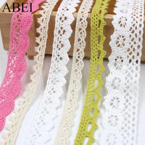 10yards/lot Diy Cotton Lace Fabric Clothes Sew Cotton Material Eyelash Cotton Ribbon Scrapbooking Wedding Gift Wrap Decoration