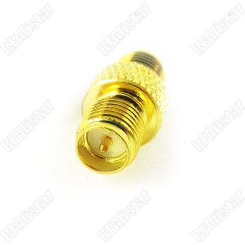 30 Pieces RF Adapter RP-SMA Female (Male Pin) To RP SMA Female Jack Connector Straight Gold Brass
