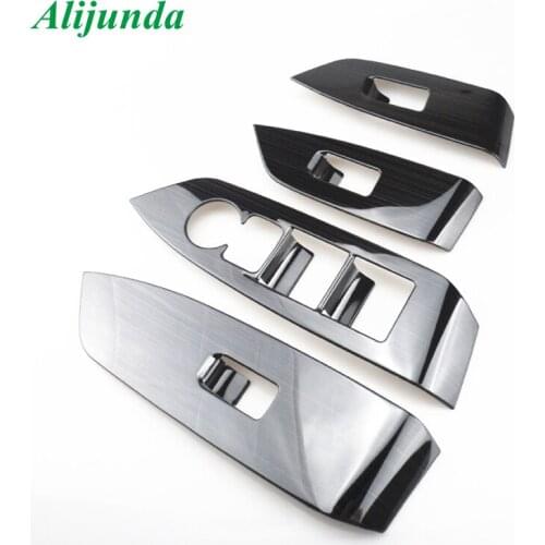 4 pcs. ABS Matt Interior Interior doors, windows elevator switch Panel cover cover for Mazda CX5 CX 5 CX-5 2017 2018
