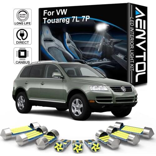 AENVTOL Canbus For Volkswagen VW Touareg 7L 7P 2003 2004 2005 2006 2007-2018 Auto LED Interior Dome Light Accessories Kits Lamp