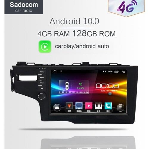 Carplay 9" DSP Android 10.0 Car DVD player autoradio 64GB car radio autoradio For Honda Fit/Jazz left Hand Driving 2014-2019