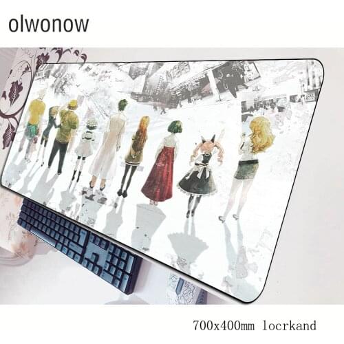 Steins gate mousepad 700x400x3mm gaming mouse pad big gamer mat Indie Pop computer desk padmouse keyboard Domineering play mats