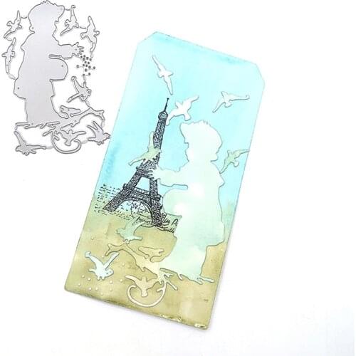 Julyarts Feed The Birds Metal Cutting Dies Background Molds Carbon Steel Material Stamps Cutting Embossing Cutter Paper