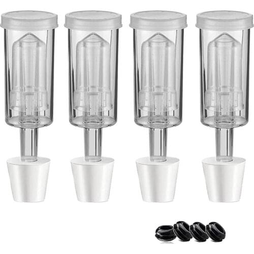 Fermentation Lids Airlock Kit with 6Stopper,Air Locks Fermentation Airlock Beer Wine Kombucha Brewing Kit Airlock Bubble