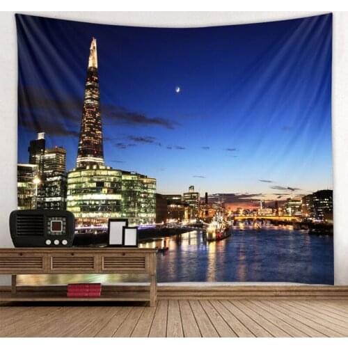 Beautiful night scene Tapestry Bohemian Wall Hanging Dream Hanging Cloth Mandala Printed Tapestry Living Room Bedroom Home Decor