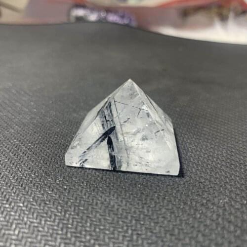 About 3 cm beautiful natural black tourmaline quartz pyramid as gift wholesale for home decor