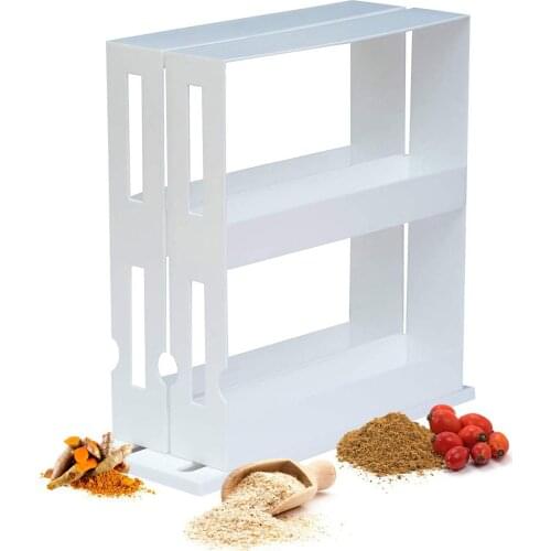 Kitchen Storage Rack Seasoning Spices Jar Container Rack Cabinet Organizer for Home Kitchen Cosmetic