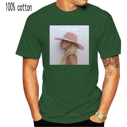 Summer 2018 Plus Size Design Lady Gaga Joanne Album Cover Adult T Shirt Crew Neck Short Sleeve Mens T Shirts 011504