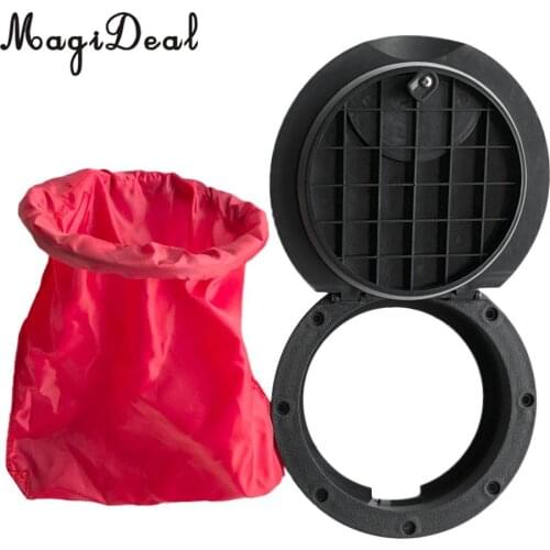 MagiDeal 20cm 8" Durable Black Nylon Kayak Deck Plate Hatch Cover Kit for Marine Boat Fishing Rigging Accessories