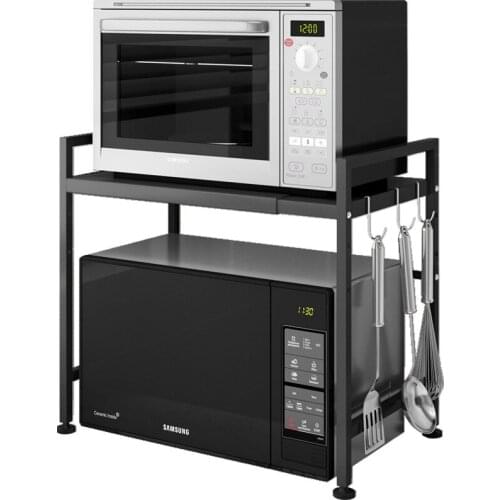 Mrosaa 2-Tier/3-Tier Microwave Shelf Rack Kitchen Shelf Spice Organizer Storage Rack Bathroom Organizer Shelf Book Shoes Shelve