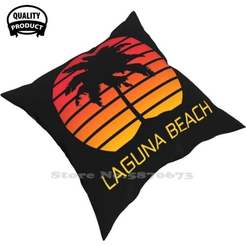 Soft Comfortable Pillowcase Orange County California Cali California State Beach Sea Palm Tree Summer Golden State California