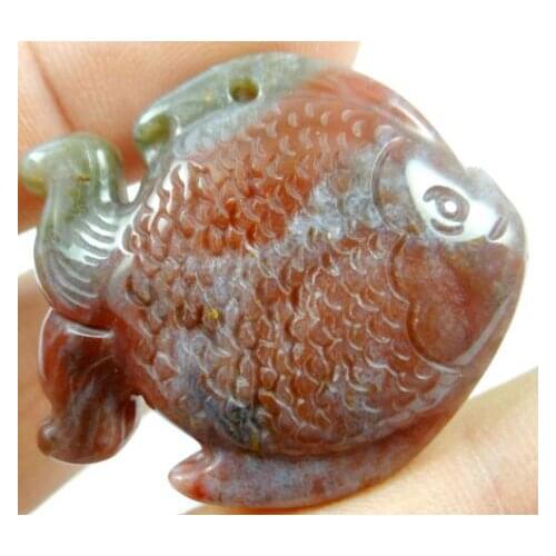 Natural stone tiger eye Turquoises lapis Quartz Crystal aventurine fish pendant for diy Jewelry making necklace Accessories