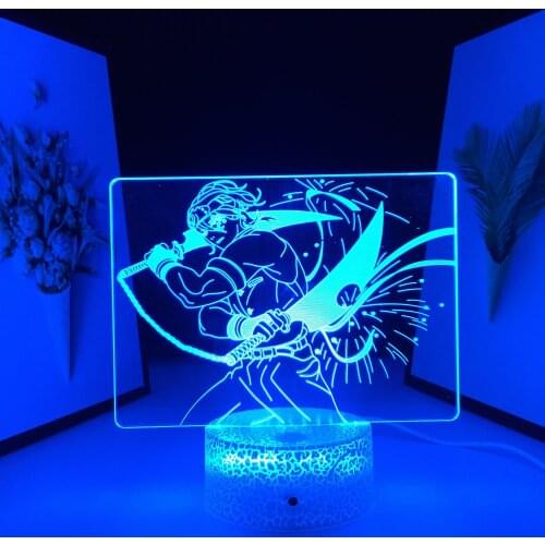 Ainme Kimetsu No Yaiba Figure Series 3D Night Lamp for Child Bedroom Decor Nightlight Kids Gift LED Night Light Demon Slayer