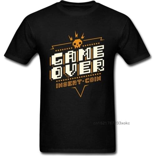 New Game Over T Shirts Fitted T-shirts Men GG Tshirt Funny Letter Clothes Skull Logo Tops Cotton Tee Summer Free Shipping