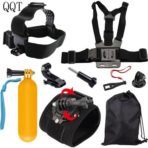 QQT for GoPro Bracket Tripod Mount Mount Adapter for Go pro Hero 9 876 5 4 3+ SJCAM SJ4000 Session XiaoYi 4k Sport Action Camera